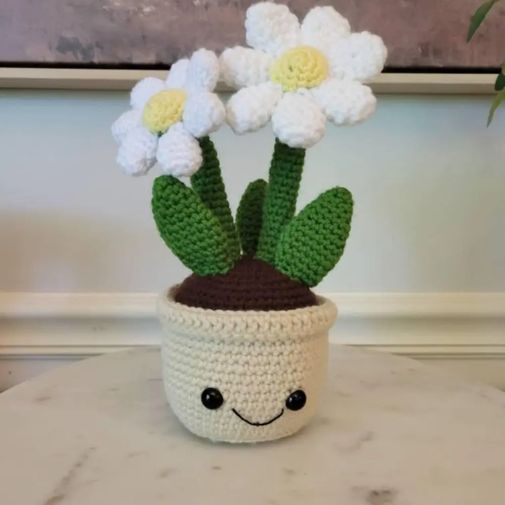 Cute Daisy Pot Crochet Pattern photo review