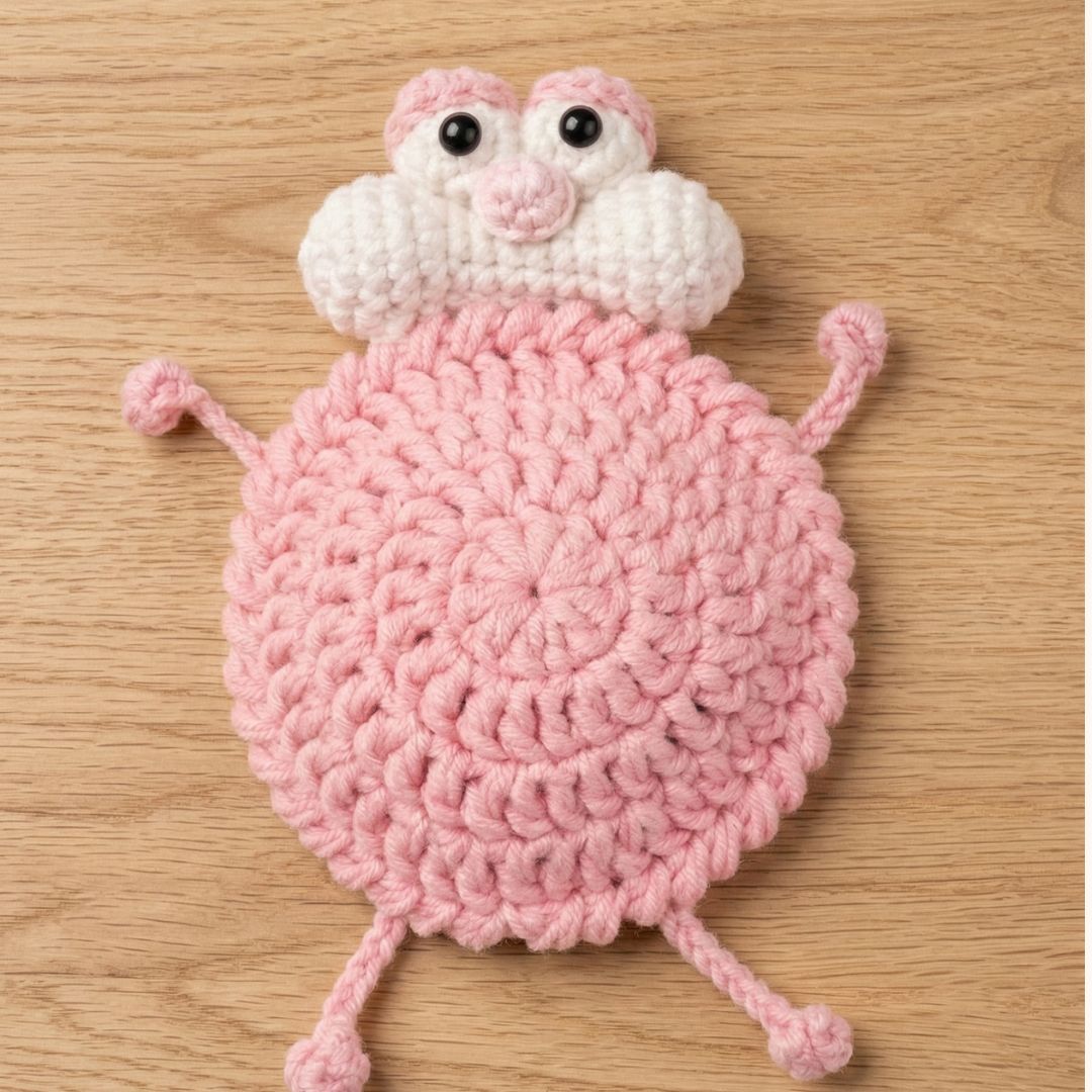 Pink Leopard Coaster Crochet Pattern