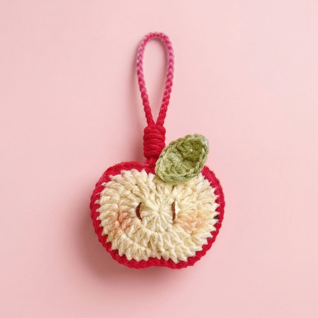 apple water bottle holder crochet pattern tutorial