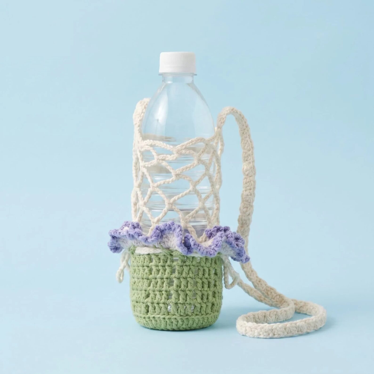 Carnation Water Bottle Holder Crochet Pattern PDF Fiber Blooms Crochet Pattern Digital Download