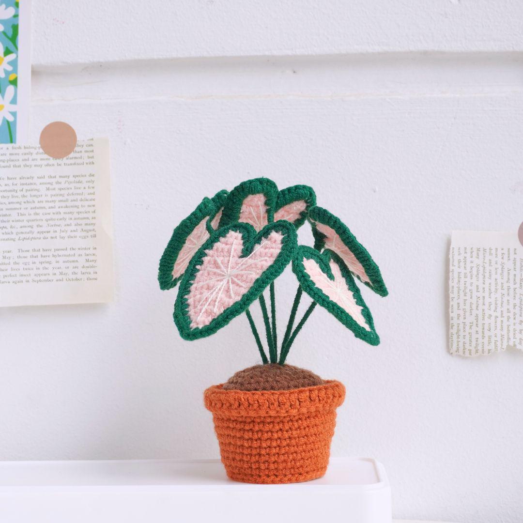 Caladium Pot Crochet Pattern